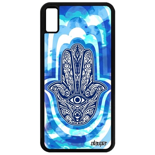 фото Чехол для телефона apple iphone xs max, "рука фатимы" талисман медальон utaupia