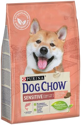 Сухой корм для собак DOG CHOW Sensitive, при чувствительном пищеварении, лосось 