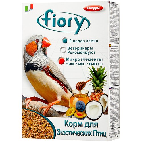 Fiory корм Esotici для экзотических птиц, 400 г fiory classic корм для экзотических птиц злаковое ассорти 400 гр