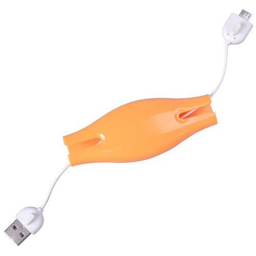 Кабель iBest USB - microUSB (iPW08), оранжевый миниатюрный удлинительный кабель аудиосигнала ibest ipw 05