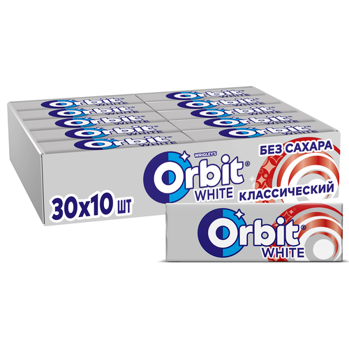фото Жевательная резинка orbit white классический, без сахара, 13.6 г, 30 шт. в уп.