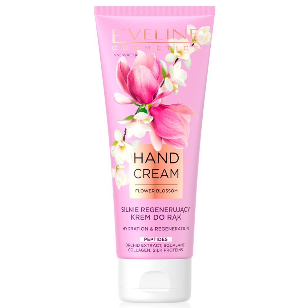 Интенсивно регенерирующий крем для рук с пептидами серии hand cream flower blossom 75мл