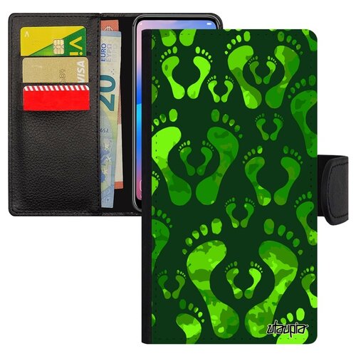 фото Чехол книжка для телефона apple iphone xs, "след стопы" первенец шажок utaupia