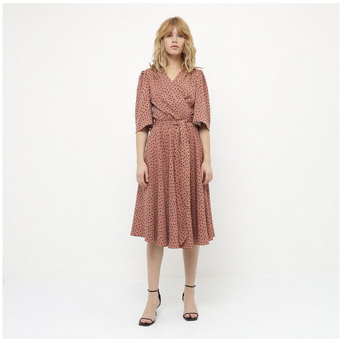 фото Платье на запах в горошек blumig р.46-50