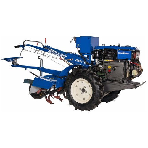 Мотоблок скаут 101 DE + почвофреза и сиденье