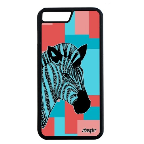 фото Чехол для мобильного iphone 8 plus, "зебра" horse саванна utaupia
