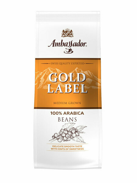 Кофе в зернах Ambassador Gold Label 200г - фото №6