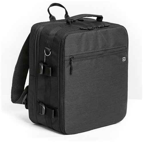 фото Рюкзак-трансформер сумка для ручной клади pobedabags black advanced 36x30x27/20