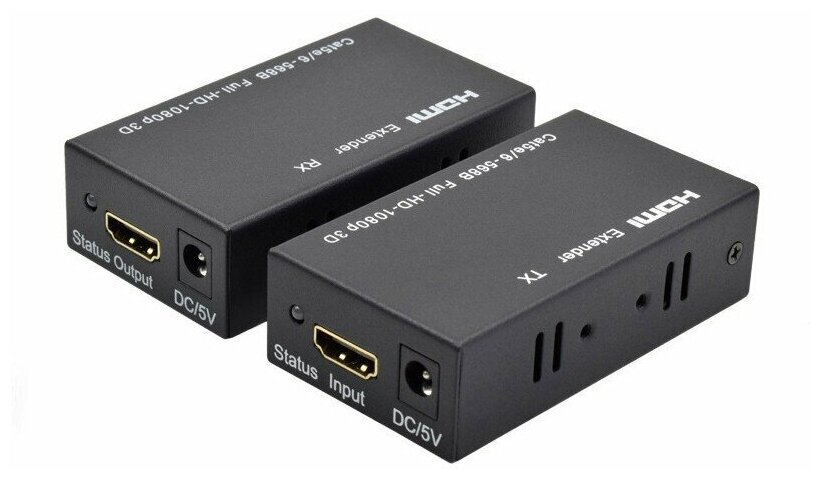 Удлинитель HDMI активный по витой паре RJ45