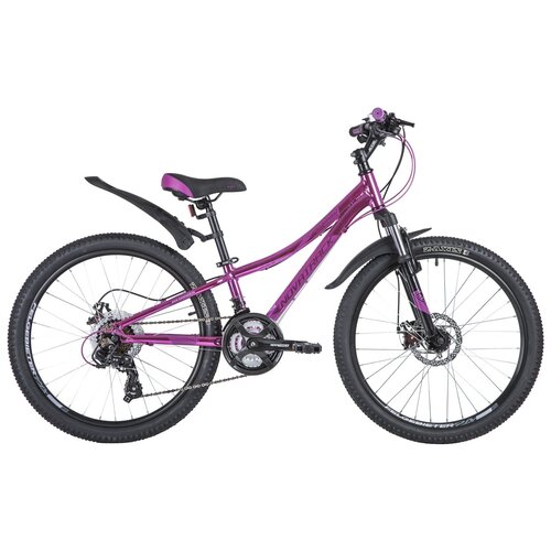Горный (MTB) велосипед Novatrack Katrina 24 Disc (2020) металлик розовый 10