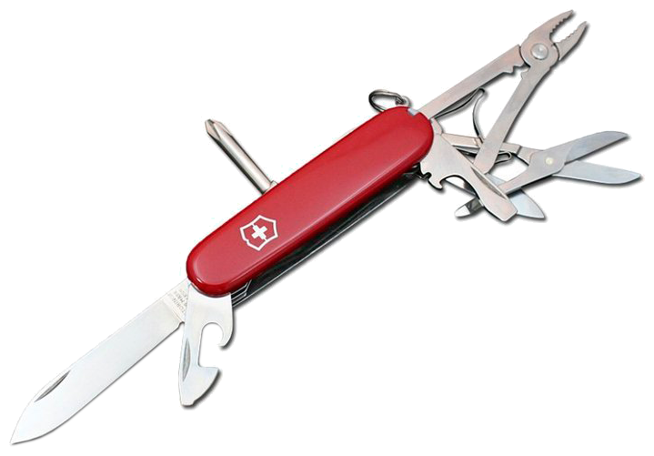 Нож перочинный Victorinox Deluxe Tinker (1.4723) 91мм 17функций красный карт.коробка - фото №2