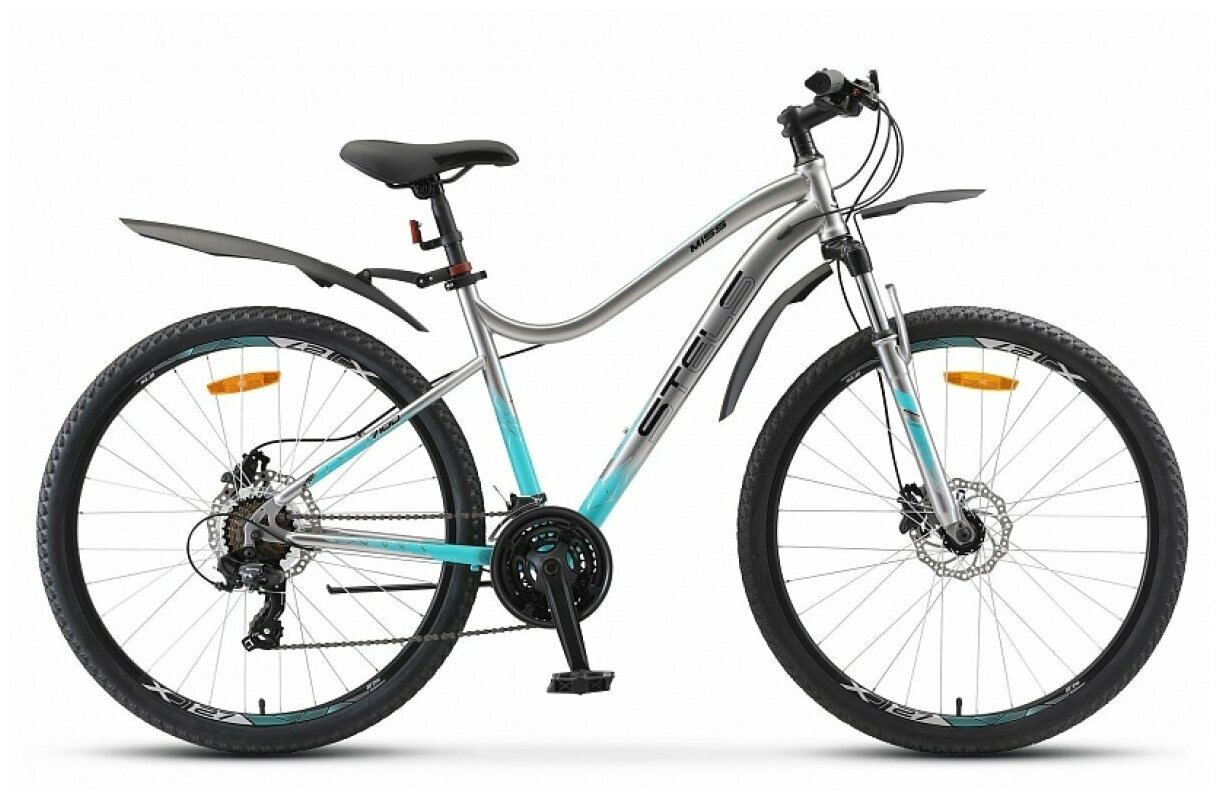Велосипед "STELS Miss-7100 D 27,5 -18" -20г.V010 (хром)