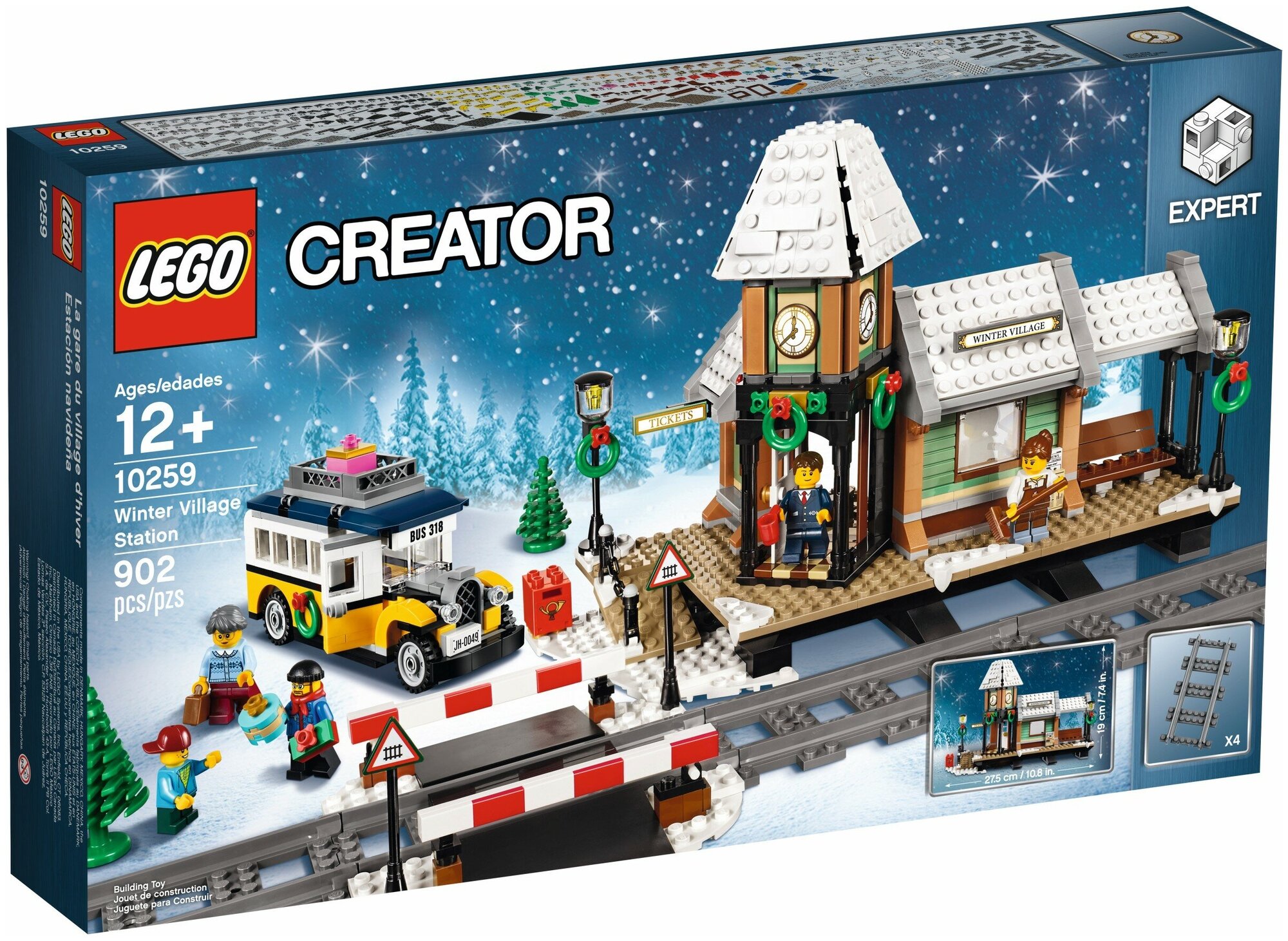 Конструктор LEGO Creator 10259 Зимняя железнодорожная станция