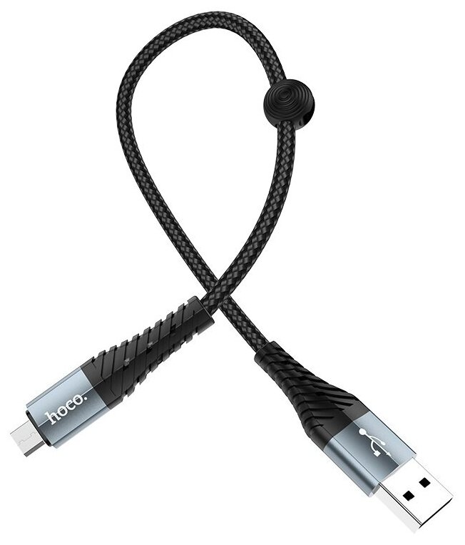 Дата-кабель Hoco X38, USB To Micro-USB, 0.25м, черный