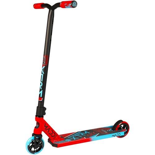 фото Трюковый самокат madd gear kick extreme scooter (черно-серебристый)