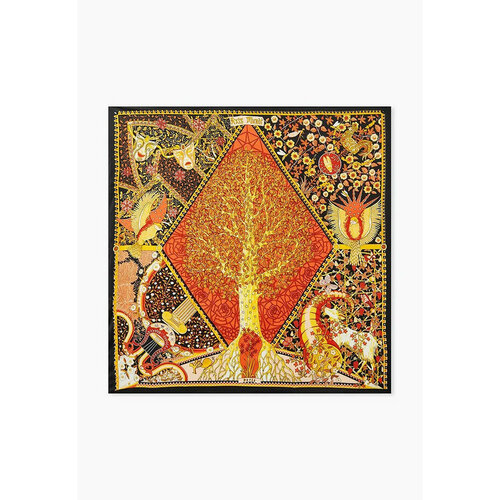 фото Платок rosedena,90х90 см, красный