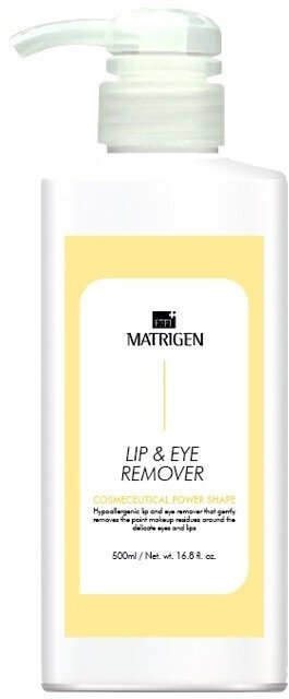 Молочко для демакияжа губ и глаз Eye & Lip Remover Matrigen 500 мл.