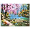 Menglei Картина по номерам Сакура у реки 40x50 см (MG6099) - изображение