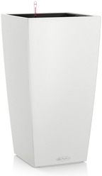Кашпо LECHUZA напольное с автополивом Cubico Color 30, 29,5 x 29,5 x 56,5 см белый
