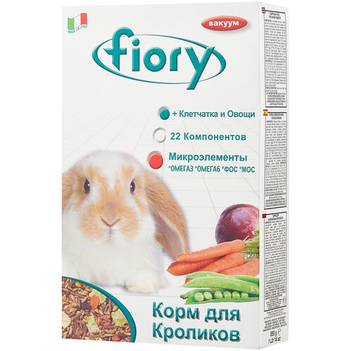 Корм для кроликов Fiory Superpremium Karaote , 850 г fiory karaote фиори корм для кроликов 850 гр х 2 шт