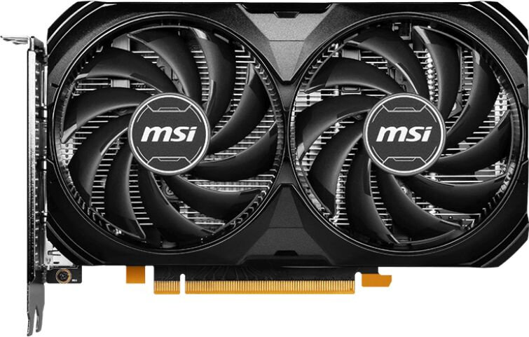 Видеокарта MSI PCI-E 4.0 RTX 4060 VENTUS 2X BLACK 8G OC NVIDIA GeForce RTX 4060 8192Mb 128 GDDR6 264