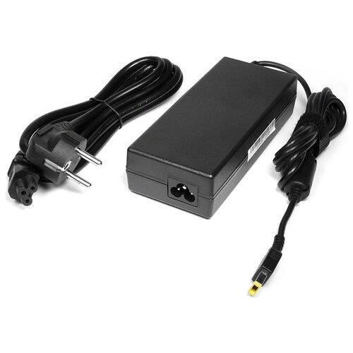 фото Зарядка (сетевой адаптер, блок питания) для ноутбука lenovo 19v 6.32a 120w штекер: square (сетевой кабель в комплекте) topon