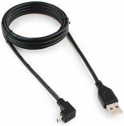 Кабель USB 2.0 A - micro USB 5pin (m-m), 1,8м угловой, экран Gembird CCP-mUSB2-AMBM90-6