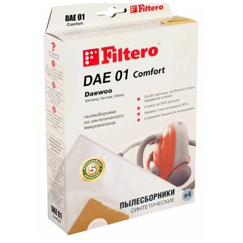 Filtero Мешки-пылесборники DAE 01 Comfort, 4 шт.