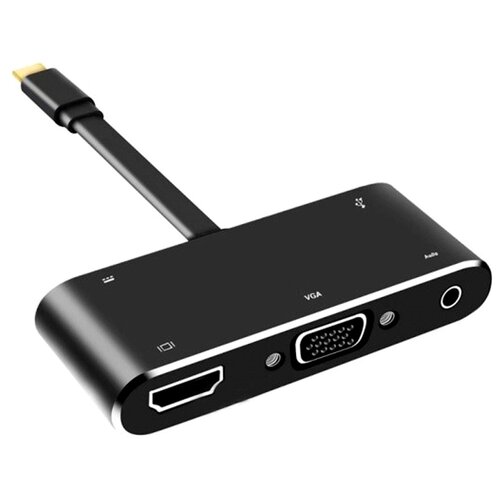 Видеоадаптер 4K USB 3.1 Type-C -> HDMI+VGA+Audio+USB 3.0+PD  ORIENT C032