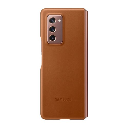 фото Чехол-накладка samsung ef-vf916 для galaxy z fold2 коричневый