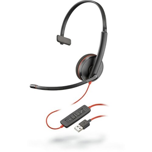 USB Гарнитура Poly 3210 с шумоподавлением usb гарнитура plantronics blackwire c3210