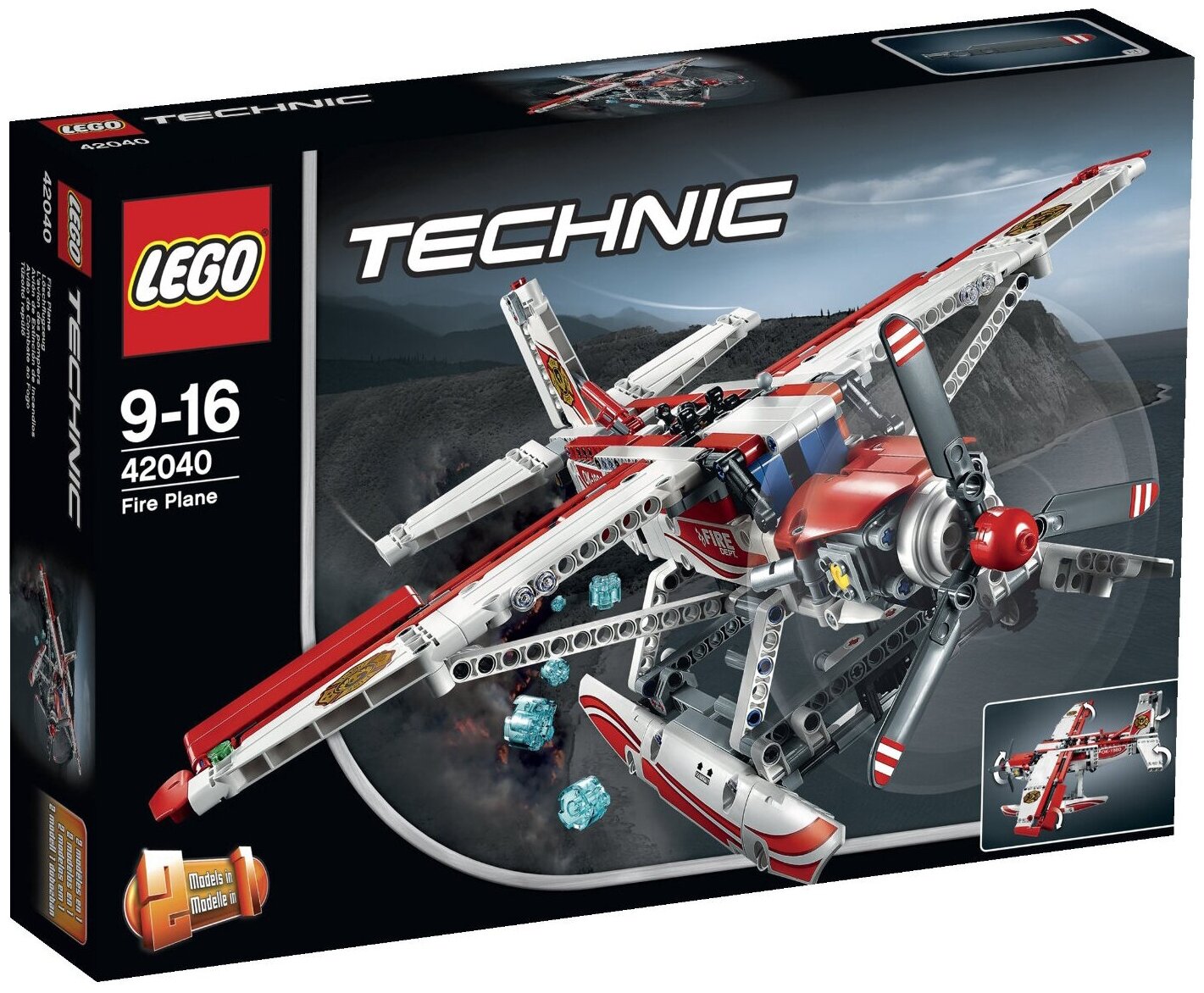 Конструктор LEGO Technic 42040 Пожарный гидроплан, 578 дет.