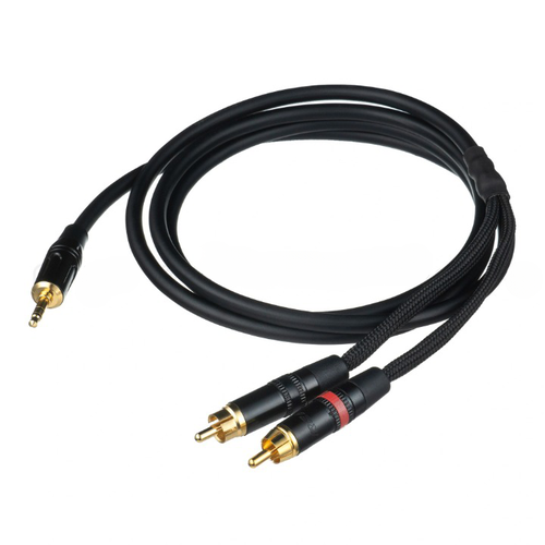 HeadMade Viper Interconnect 2*RCA(M) to Jack 3.5(M), 2m - межблочный кабель