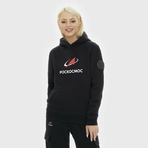 Худи Роскосмос, размер 44, черный