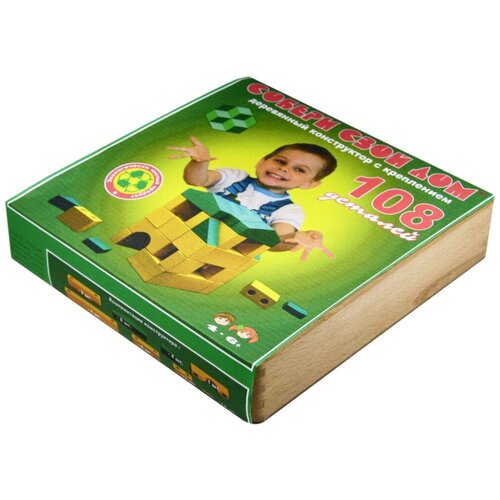 Конструктор Престиж-игрушка Собери свой дом Д2108, 108 дет.