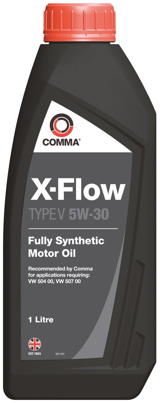 COMMA 5W30 X-FLOW TYPE V (1L)_масло моторное!\ VW 504.00/507.00 XFV1L