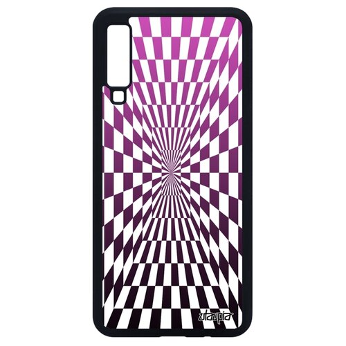 фото Чехол на samsung galaxy a7 2018, "иллюзия шахмат" графика картинки utaupia