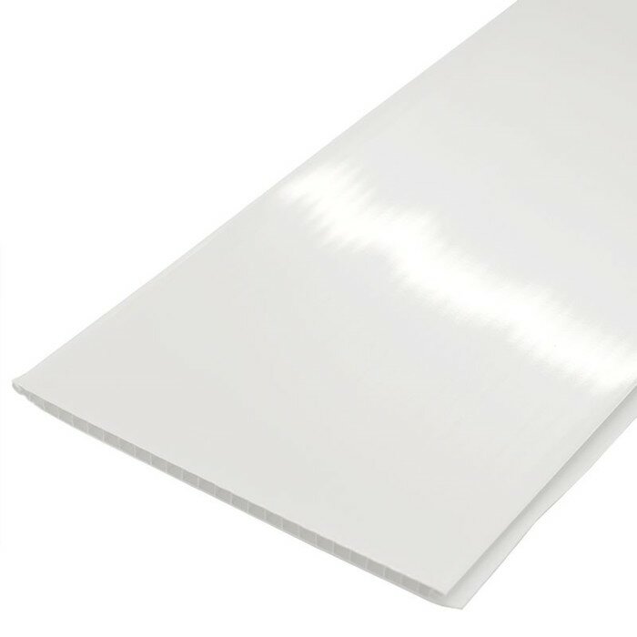 фото Панель ПВх, Белая лак 2,6х0,25 м