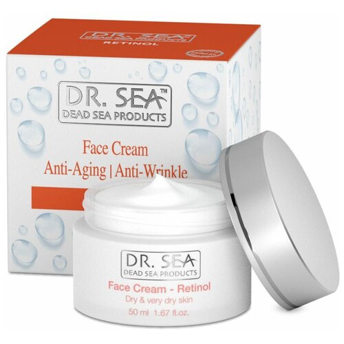 Dr. Sea Face Cream Anti-Aging Антивозрастной восстанавливающий крем с коллагеном и ретинолом для сухой и обезвоженной кожи лица, 50 мл антивозрастной восстанавливающий крем с коллагеном и ретинолом для сухой и обезвоженной кожи dr sea retinol day cream 50 мл