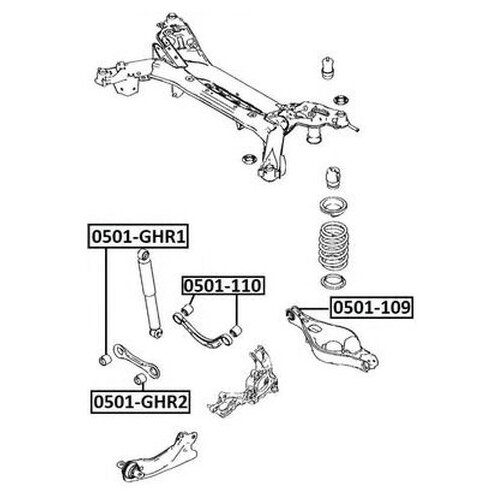 фото Сайлентблок рычага подвески asva 0501-ghr1 для mazda 6