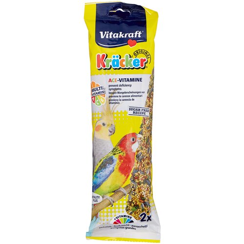 Vitakraft Лакомство для австралийских попугаев VITAKRAFT Multi Vitamin 2 шт крекеры мультивитамин, 50 гр