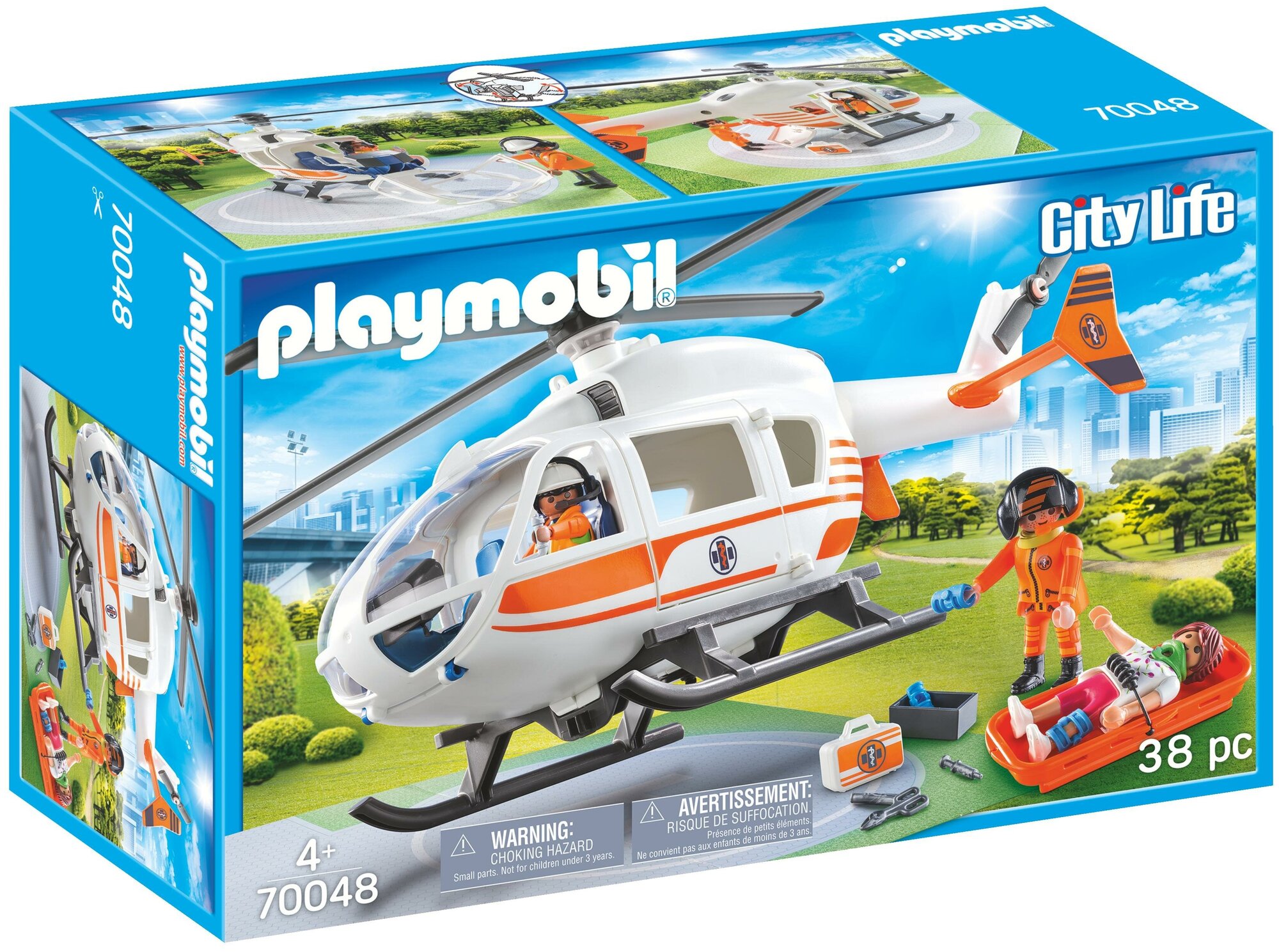Конструктор Playmobil Спасательная служба 70048 Спасательный вертолет