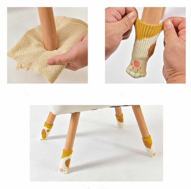 Носки на ножки стола или стула против царапин 16 штук - фотография № 2
