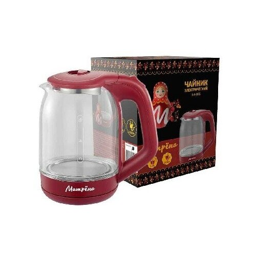 Чайник электрисеский матрёна MA-006 18л 1500 Вт стекловишневый 167400₽