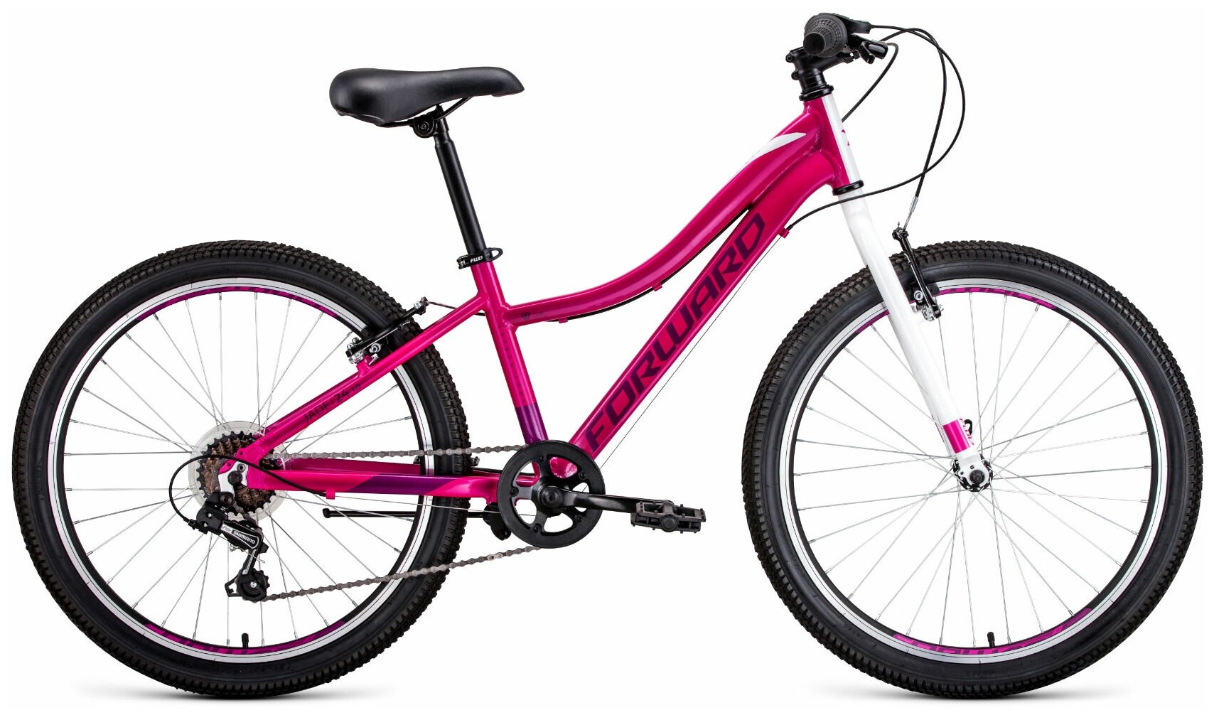 Горный (MTB) велосипед FORWARD Jade 24 1.0 (2020) розовый 13" (требует финальной сборки)
