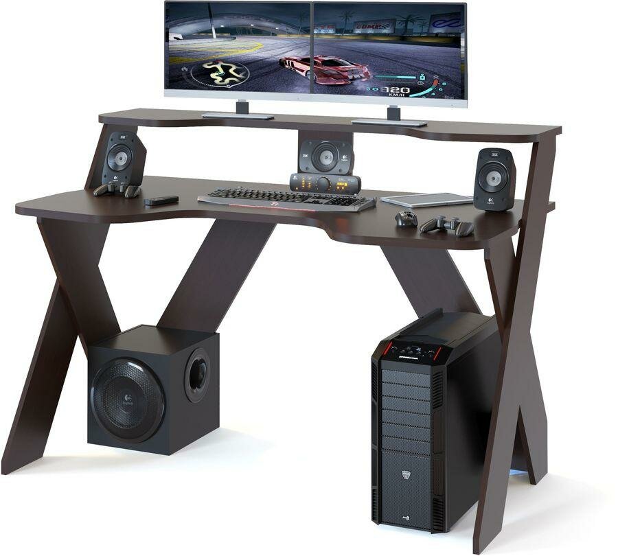 Игровой компьютерный стол Сокол КСТ-118 Белый