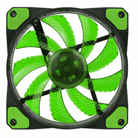 Система охлаждения для корпуса GameMax Galeforce 32 x Green LED, черный/зеленый - фото №13