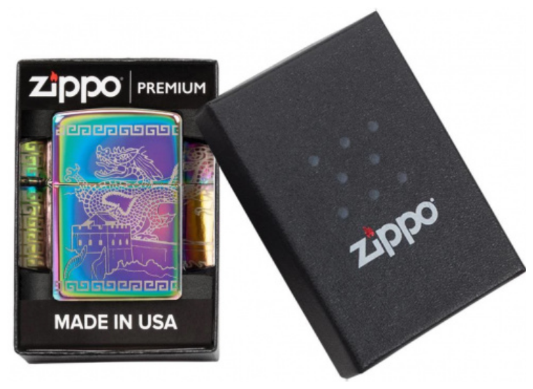 Зажигалка бензиновая Zippo 49045 Multi Color Great Wall of China - фотография № 9