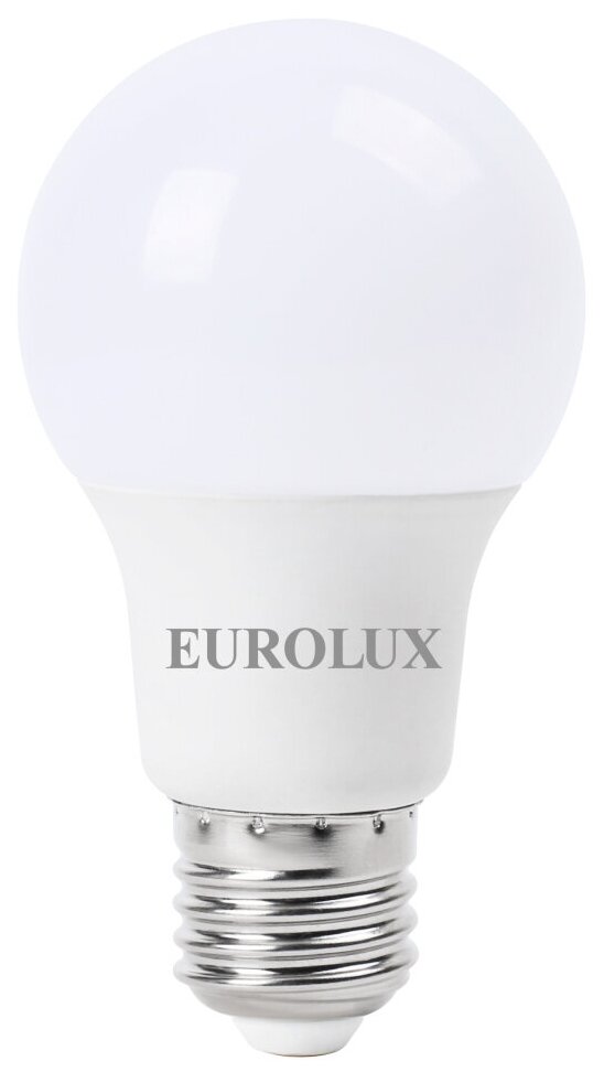 Лампа светодиодная Eurolux LL-E-A60-11W-230-2 7K-E27 (груша 11Вт тепл. Е27) белый