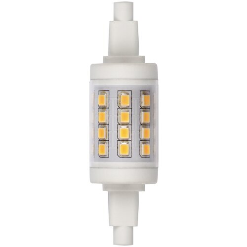 Лампа светодиодная Uniel LED-J78-6W/WW/R7s/CL PLZ06WH . Прозрачная. Теплый белый свет.